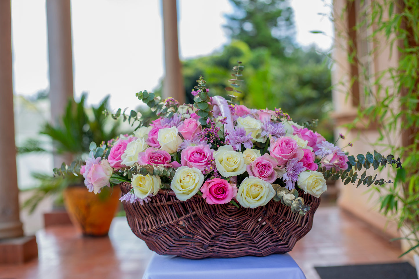 Exquisite Flower Basket arrangement