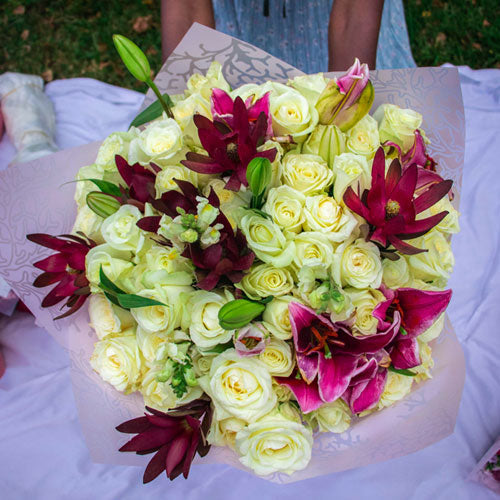 Roses and Tiger Lilies