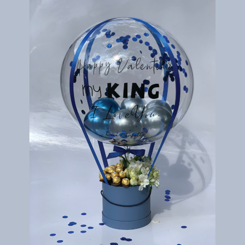 Round flower bubble (With ferrero chocolates)