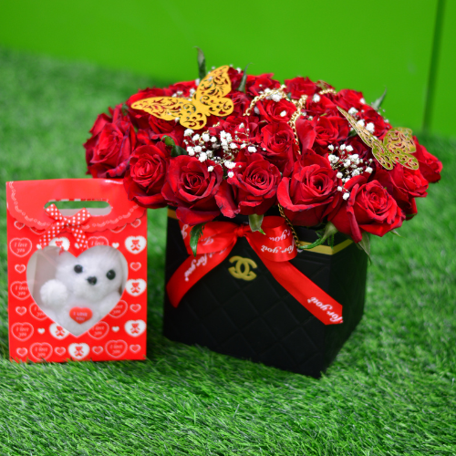 Order Basket of Hearts Flowers Delivery in Nairobi