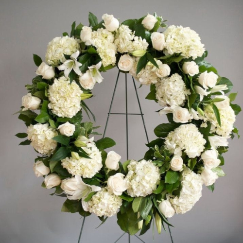 Golden Memory Wreath