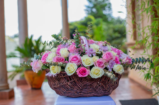 Exquisite Flower Basket arrangement