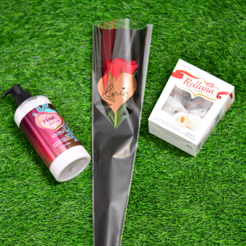 Send Flutter Her Gift Set - Premium Flowers & Lotion Nairobi