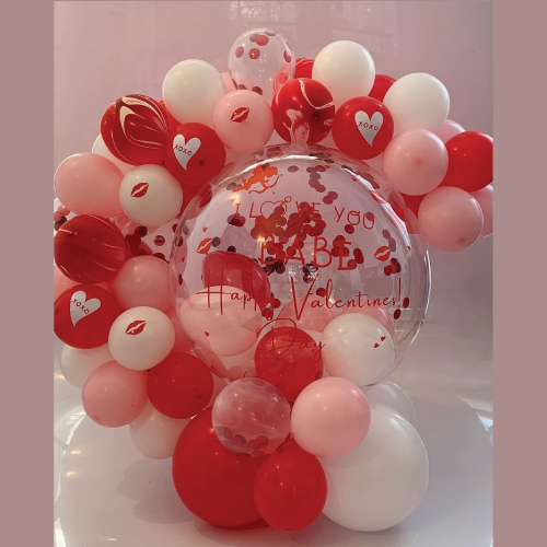 Valentine garland bubble